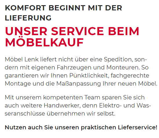 Möbel nachhause liefern lassen im Raum Zwickau